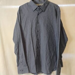 Joe Joseph Abboud Blue Long Sleeve Shirt Mens XL Slim Fit Cotton NEW NWT B